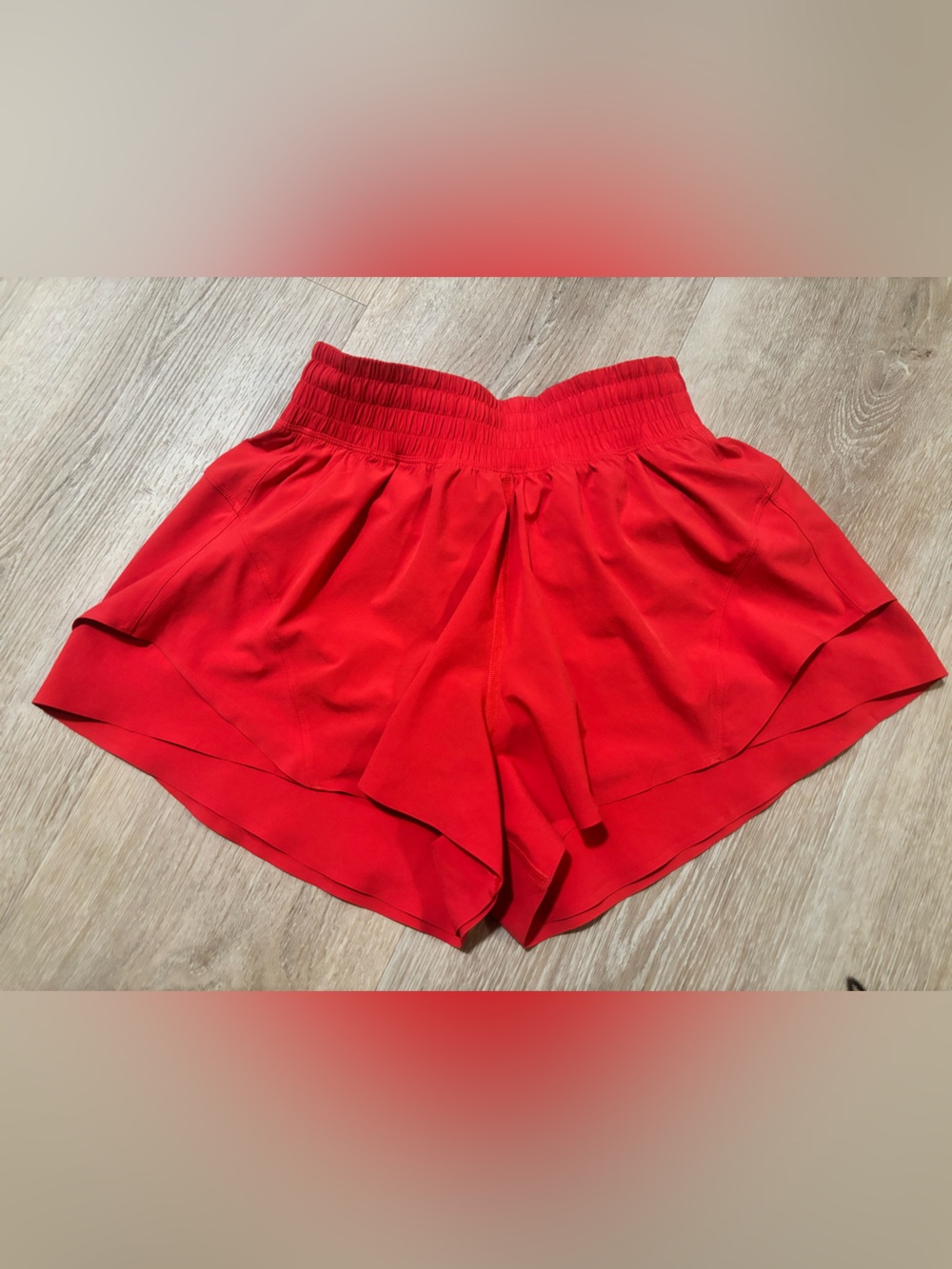 lululemon athletica Red Layered Athletic Shorts